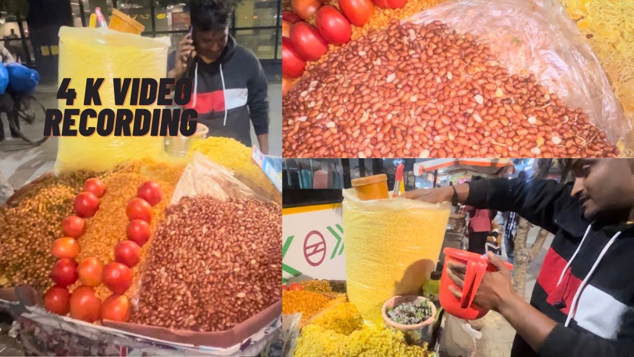 Delhi university ki famous bhelpuri l 4K video recorded l viral video l new videos