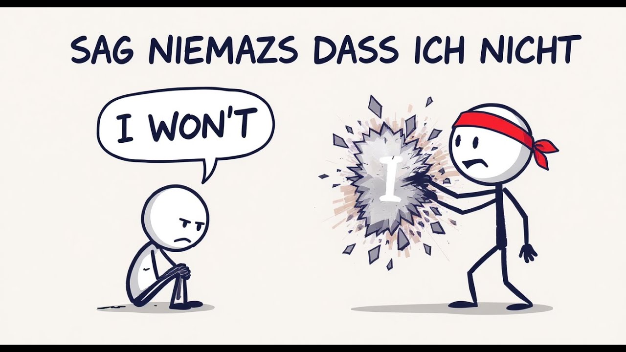 Sag niemals mehr: „Ich will nicht“