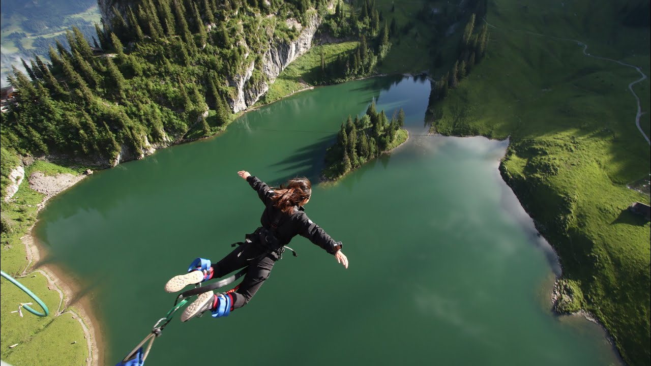 Bungee Jump Stockhorn Switzerland