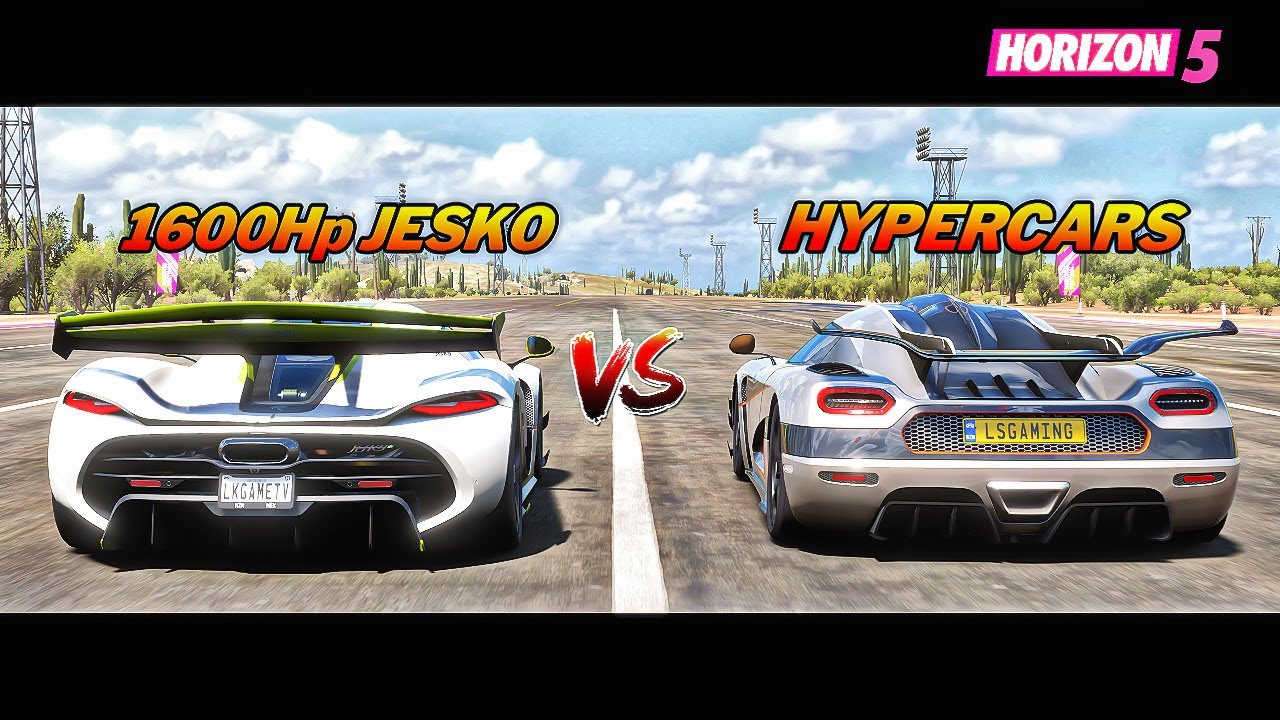 1600Hp Koenigsegg Jesko Vs The World's Hyperacars - Forza Horizon 5 | DRAG RACE BATTLE