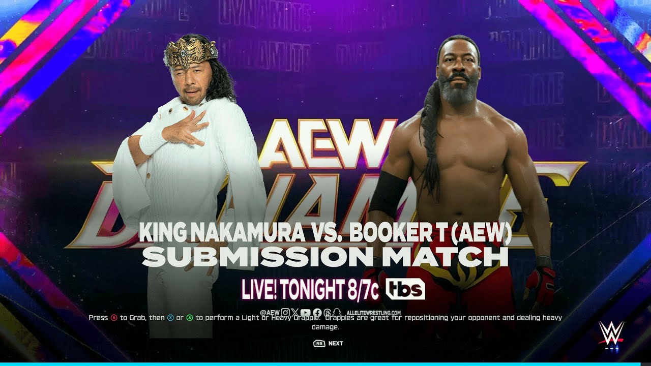 WWE 2K25 FULL MATCH - King Nakamura vs. Booker T - Submission Match Rivalry Explored