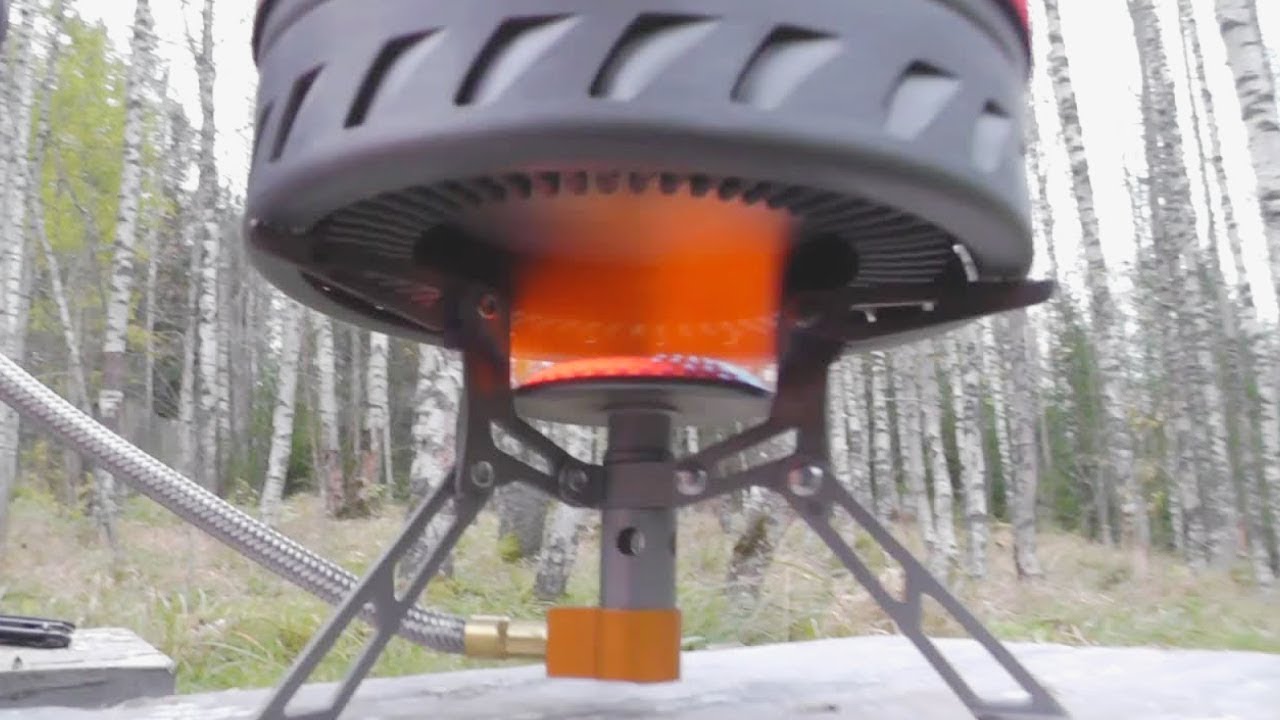 Fire-Maple BLADE FMS-117T. Легкая титановая горелка с гибкий шлангом