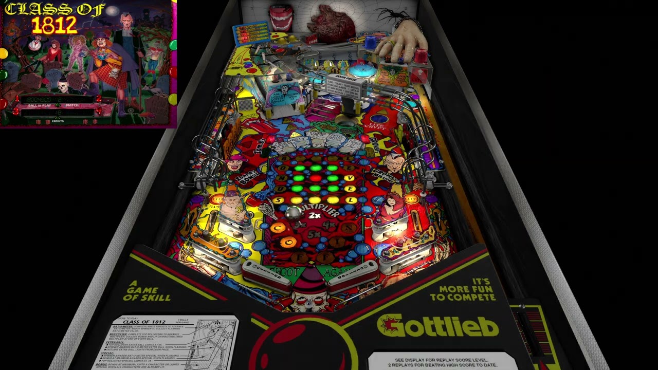 CLASS OF 1812  PINBALL VPX QHD