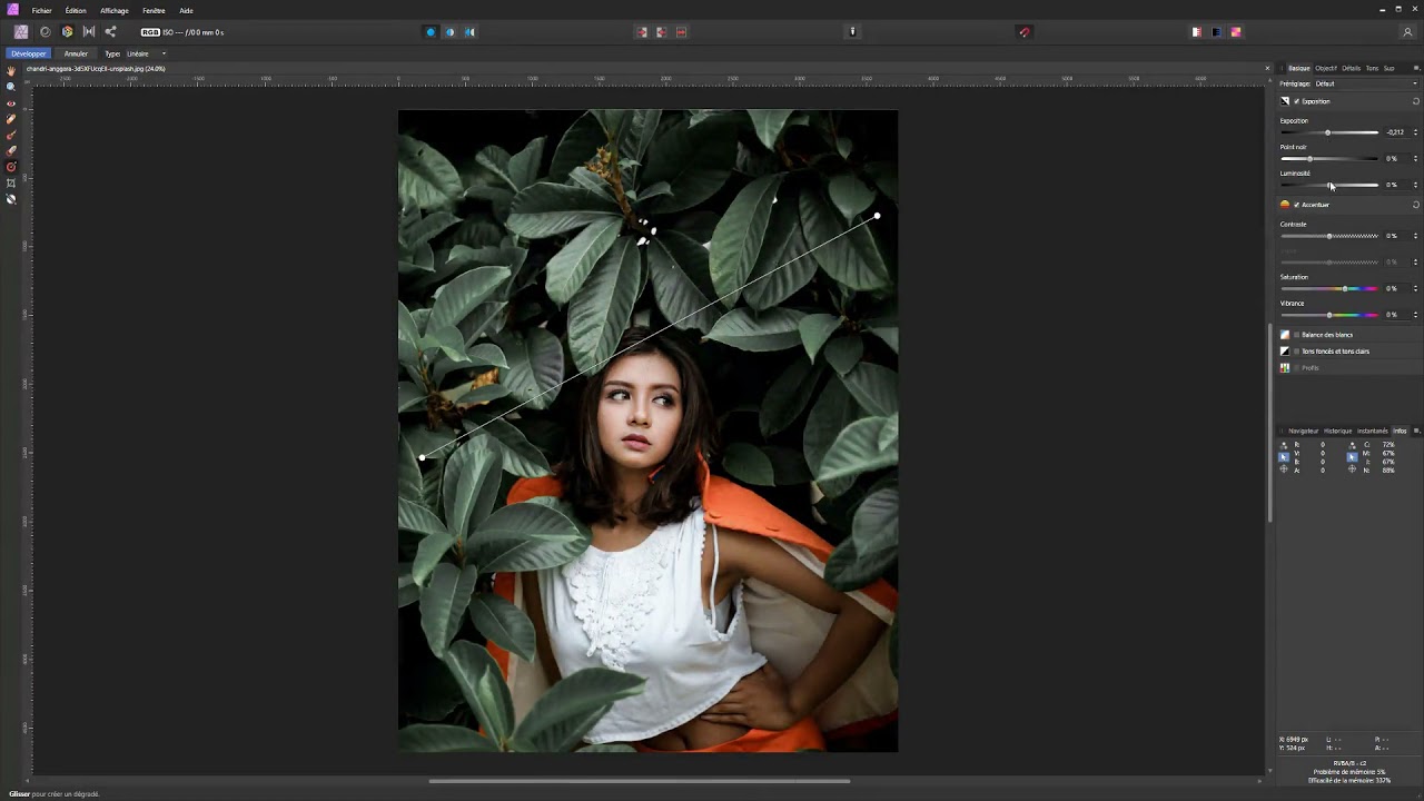 Tuto Comment retoucher la lumière dans Affinity Photo