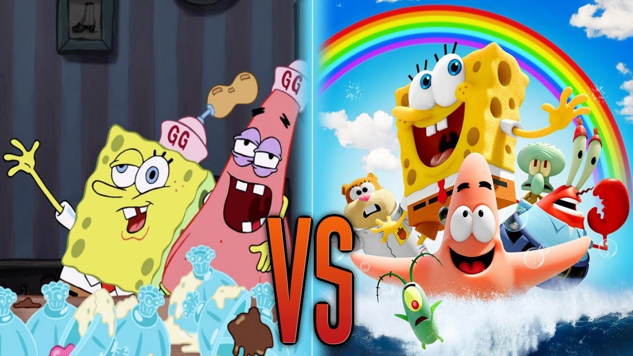 The Spongebob Squarepants Movie VS. Sponge Out of Water