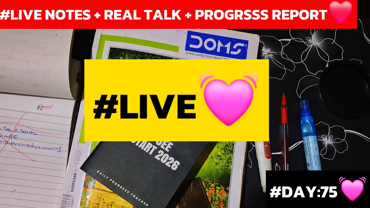 Midnight Study Talk + Notes Making 🔥 | JEE 2027