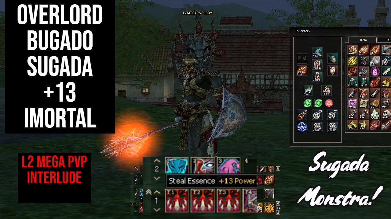 OVERLORD BUGADO SUGADA +13 | L2 MEGA PVP INTERLUDE PVP SERVER L2 REBORN