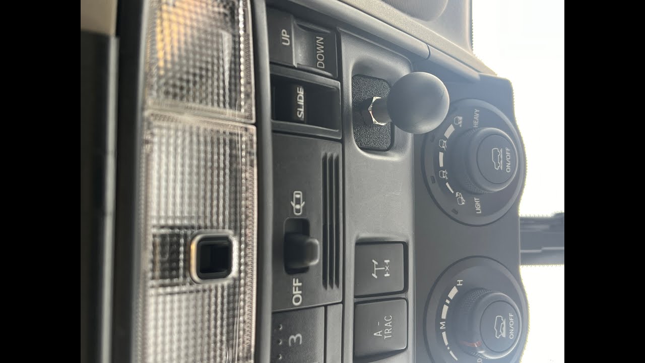 5th Gen Toyota 4Runner Overhead Console Ball Mount Install