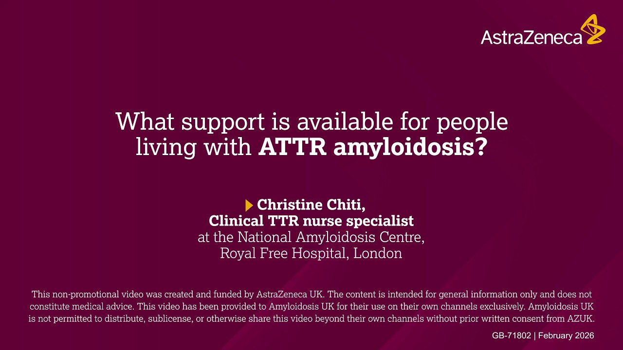 Supporting people living with ATTR amyloidosis