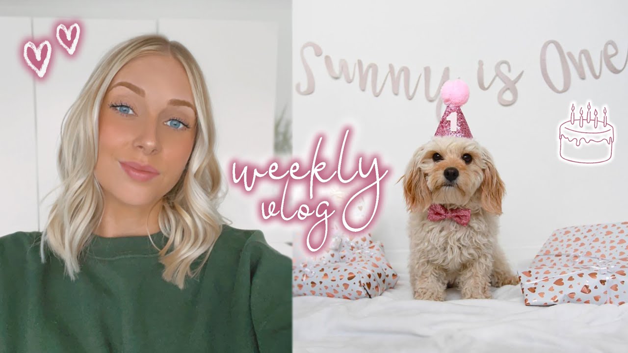 puppy’s 1st birthday & a BIG hair change! 🥳 weekly vlog