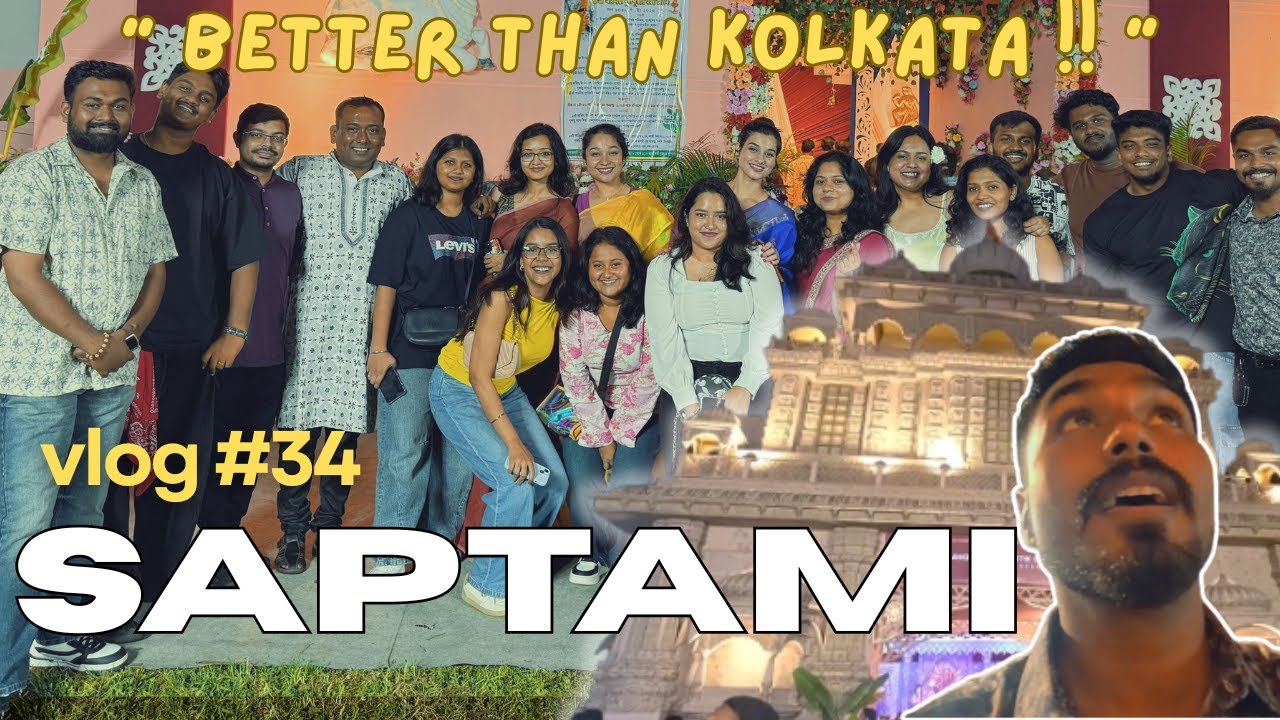PANDAL HOPPING IN HYDERABAD DURGA PUJA🔥BETTER THAN KOLKATA | SAPTAMI DURGA PUJA VLOG 2025 | Vlog #34