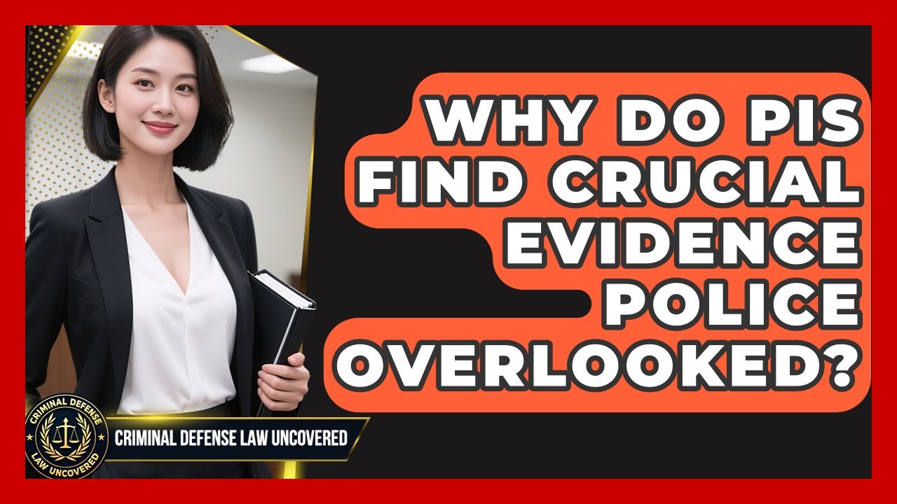 Why Do PIs Find Crucial Evidence Police Overlooked? - Criminal Defense Law Uncovered