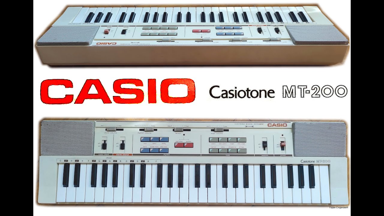 CASIO Casiotone MT-200 - sound & styles