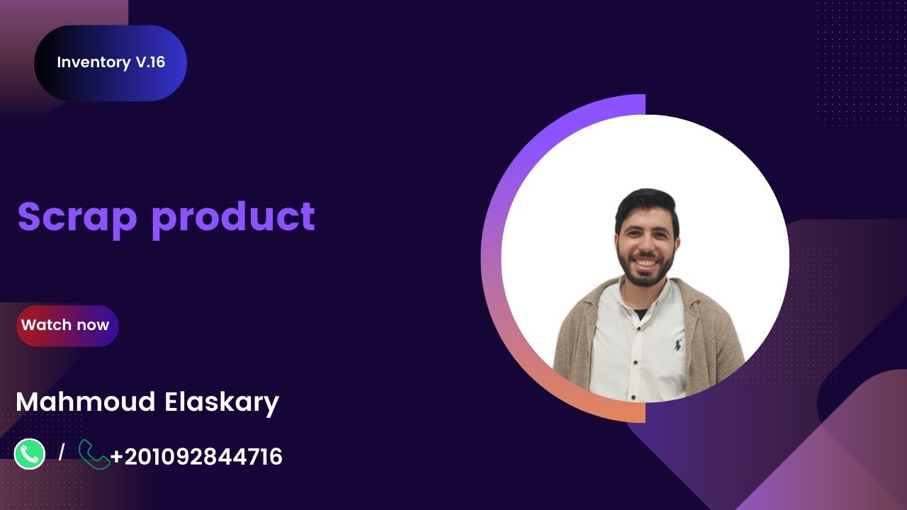 Inventory V.16 , How to manage scrap on odoo