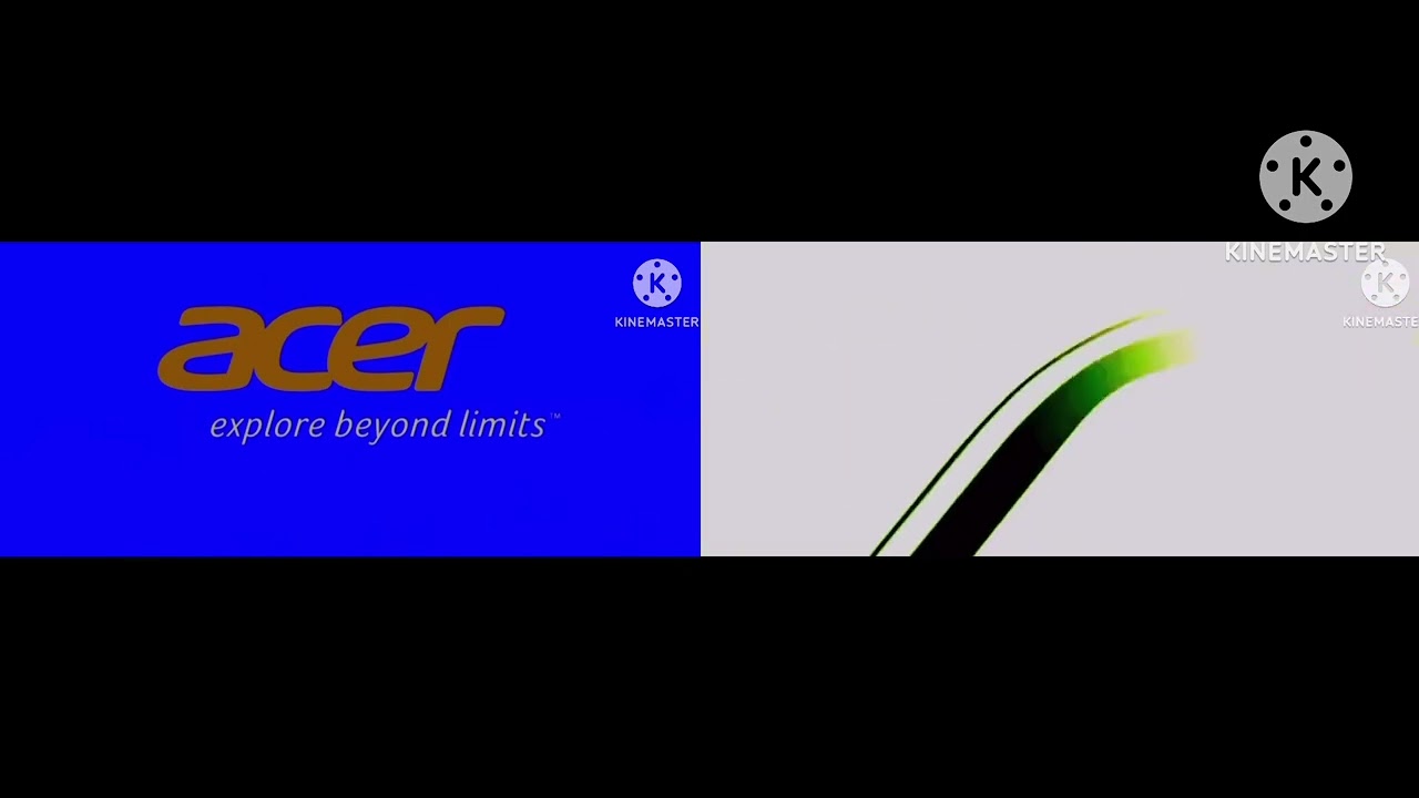 acer logo effects with Normal and reverse