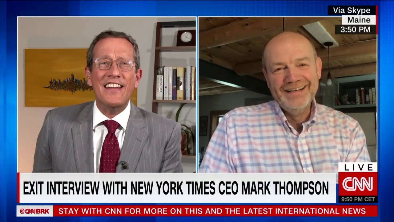 Exit interview: New York Times CEO Mark Thompson