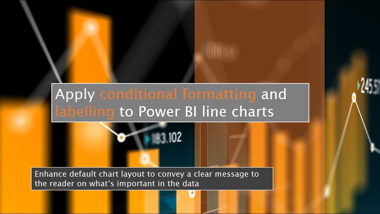 Apply conditional formatting and labelling to Power BI line charts