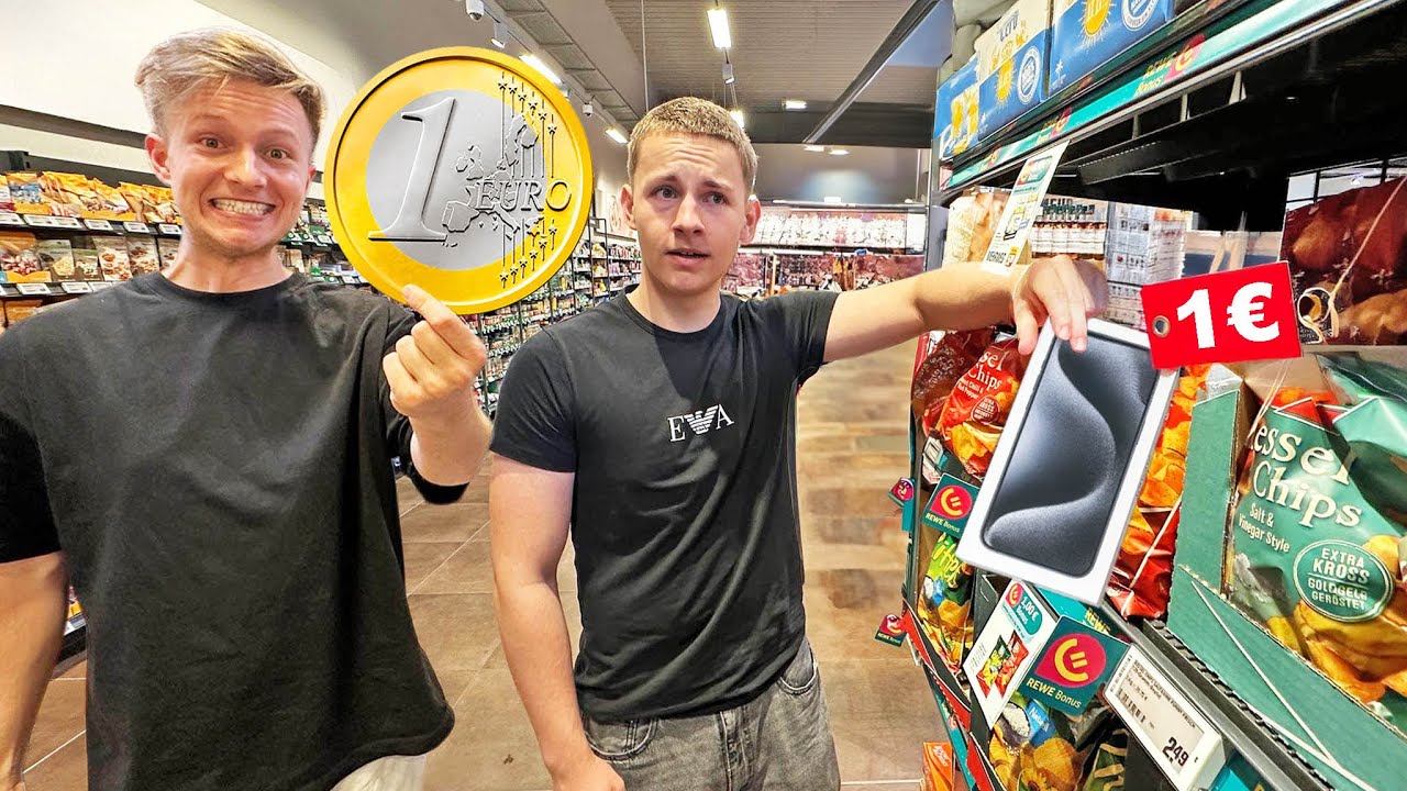 Großer BRUDER kauft ALLES für 1 Euro 🛒💰 Neues iPhone für ASH?