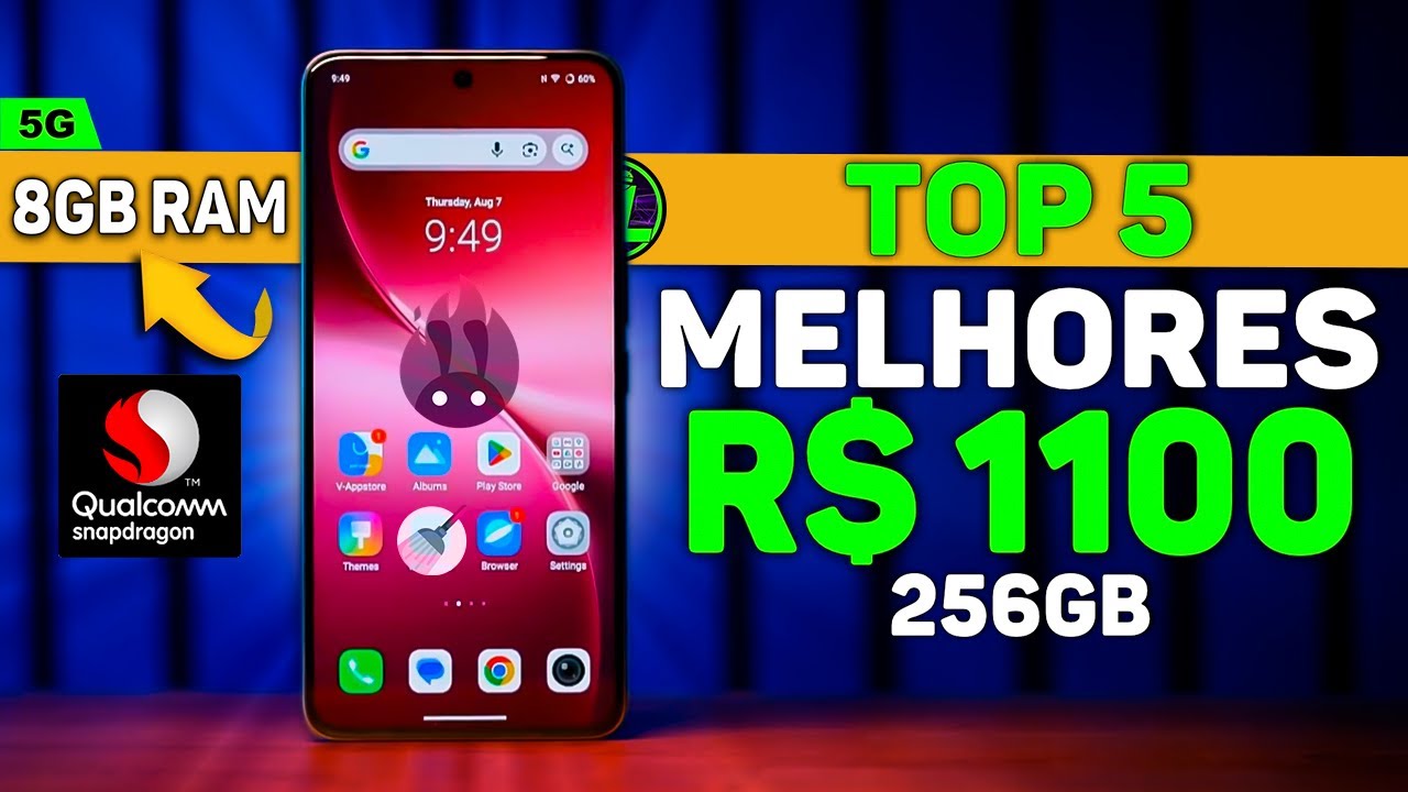 5 CELULARES PARA JOGAR ATÉ R$ 1100 REAIS