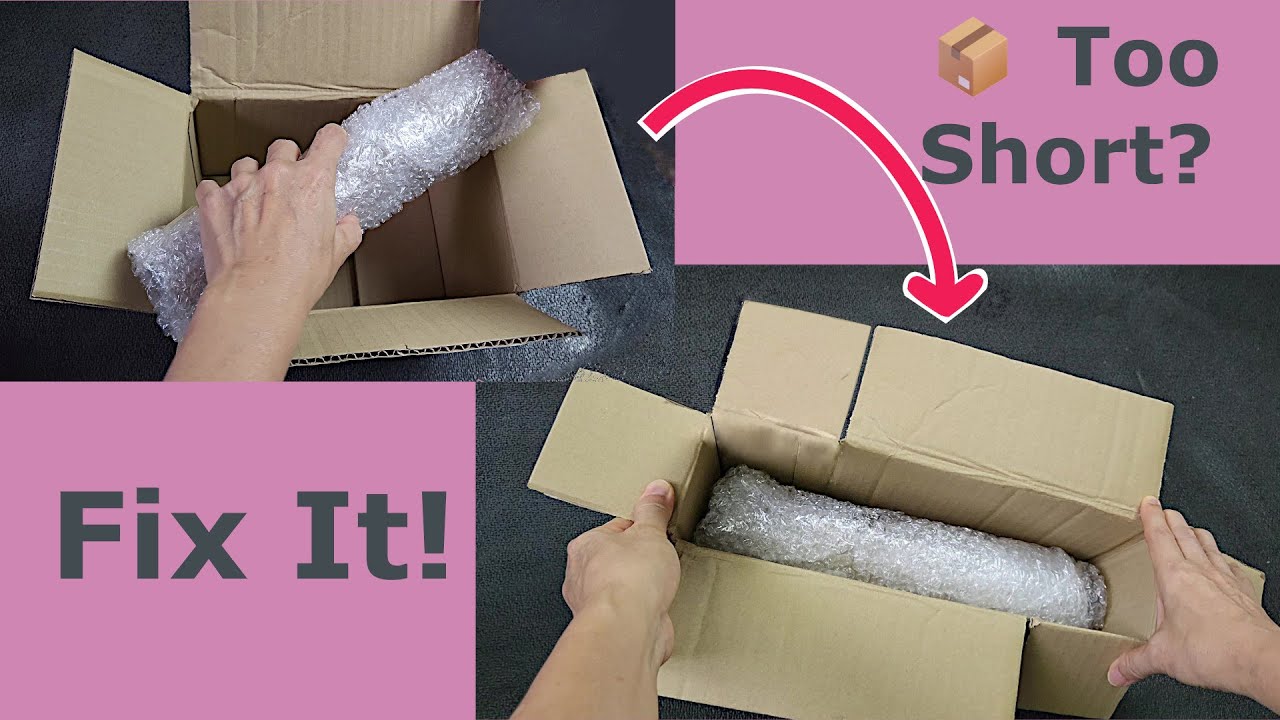 How to Resize a Cardboard Box Easily  |  Smart Trick to Make a Box Longer | DIY Box Hack