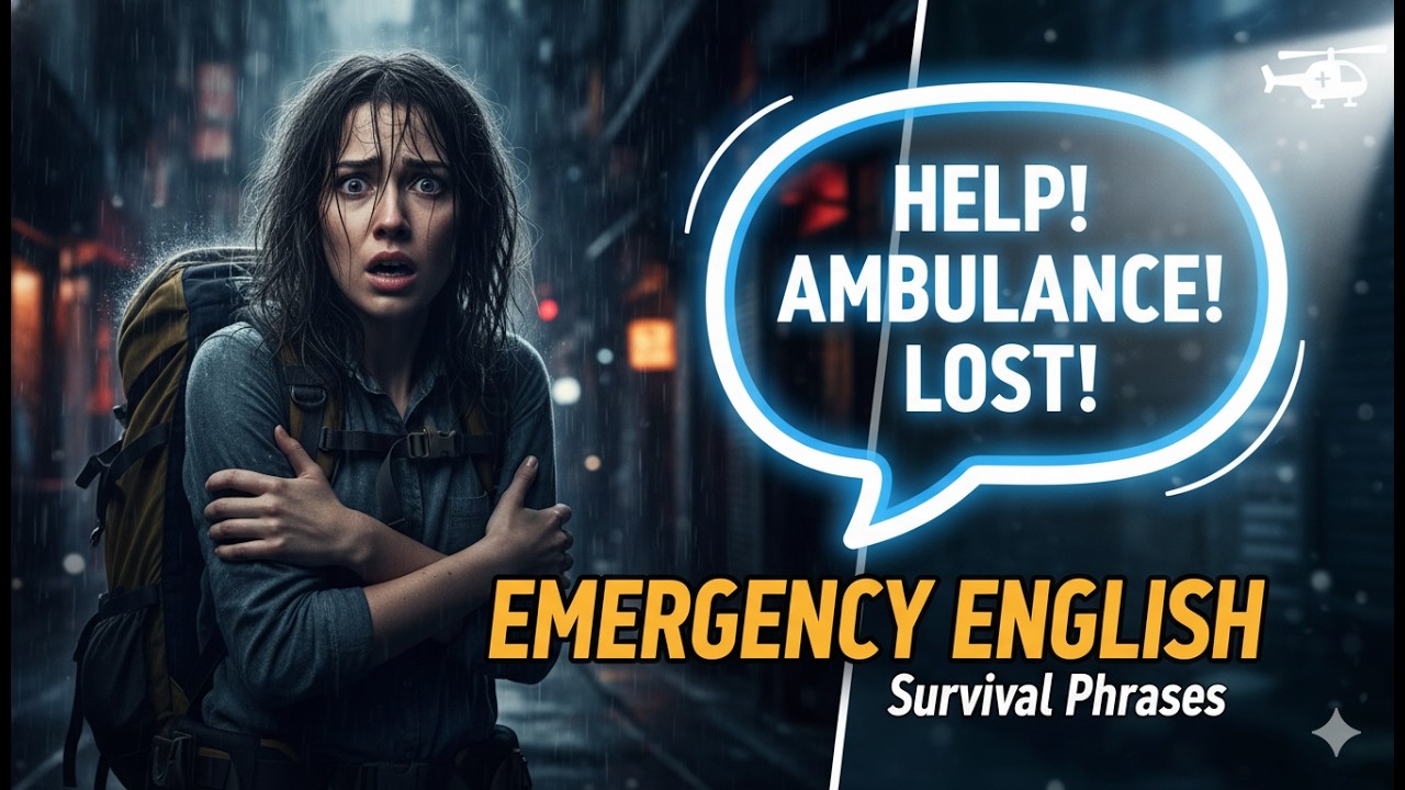 30+ Câu Tiếng Anh Cấp Cứu & Sinh Tồn (Emergency & Survival Phrases) | Luyện Nghe Thụ Động