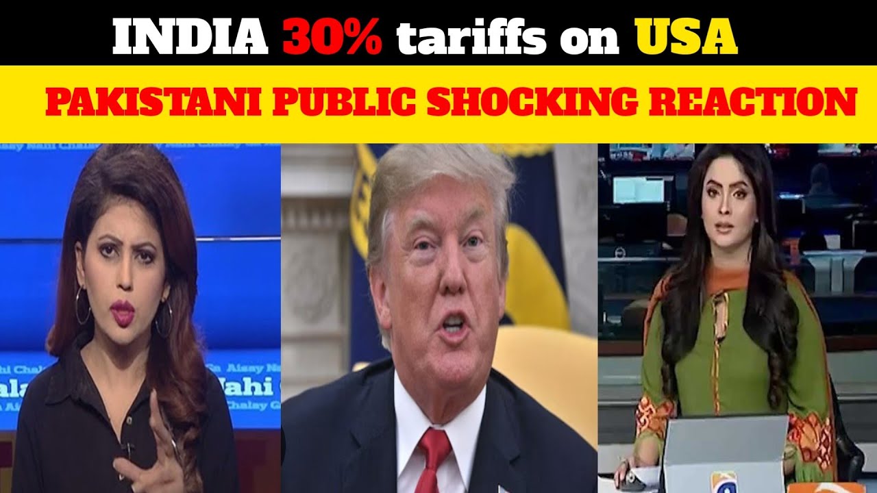 india 30% tariffs on usa pakistani public shocking reaction 🤯😲