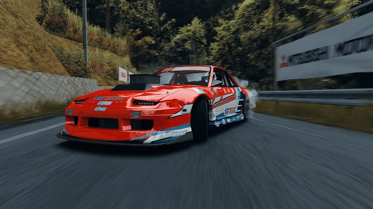LS S13 Drifting Through Narrow Sadamine Pass | Assetto corsa