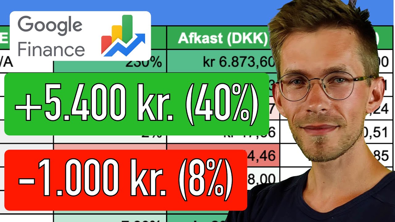 Tjek dit afkast i Google Sheets (med farvekoder)