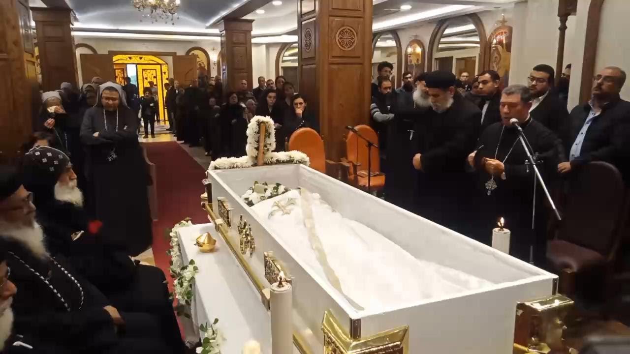 جنازة تاسونى ساره المكرسه بدير الشماسة فيبى