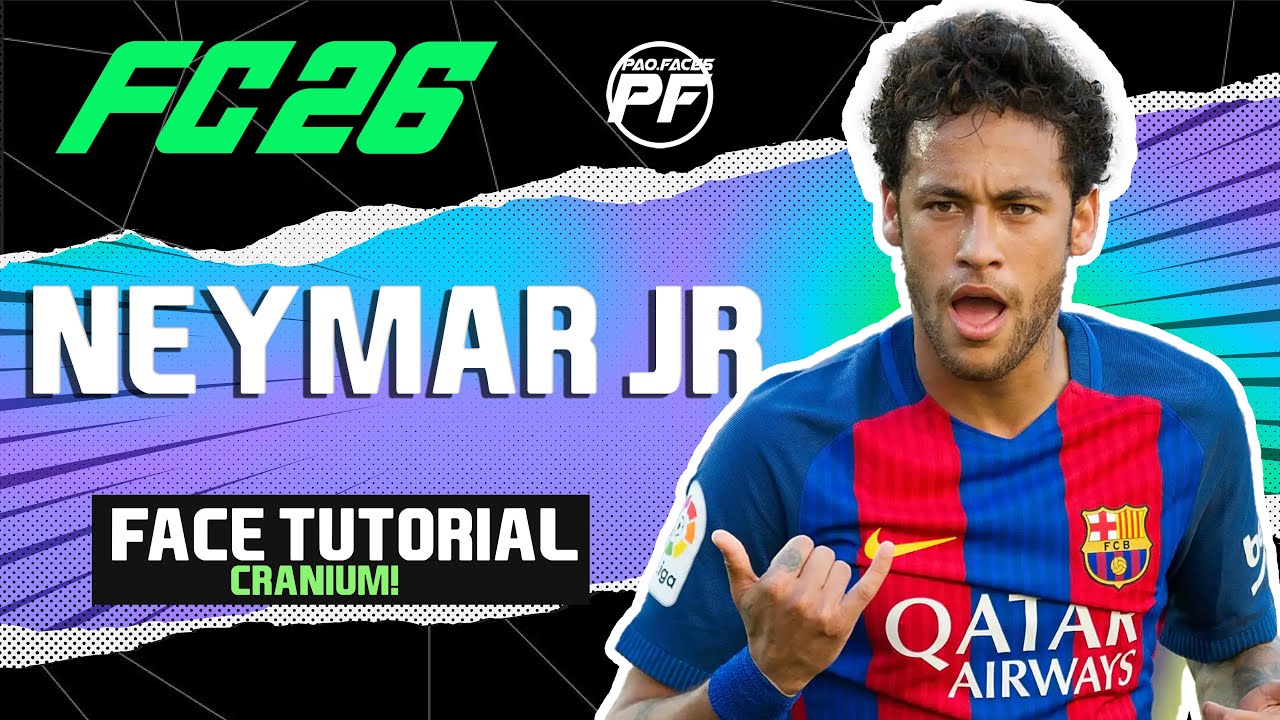 EA FC 26 NEYMAR JR FACE — Создание лица для профессиональных клубов — РЕЖИМ КАРЬЕРЫ — ДВОЙНИК БАР...