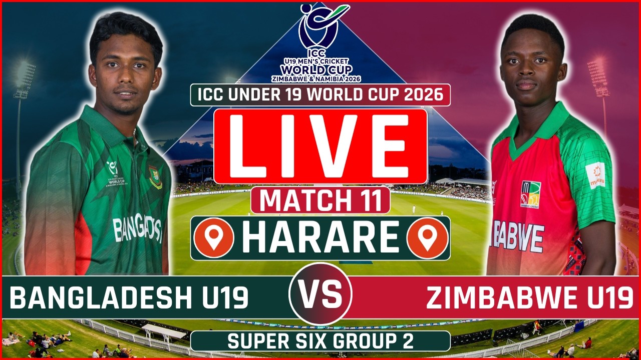 ICC U19 World Cup 2026 Live: Bangladesh U19 v Zimbabwe U19 LIVE | BAN U19 vs ZIM U19 Live Commentary