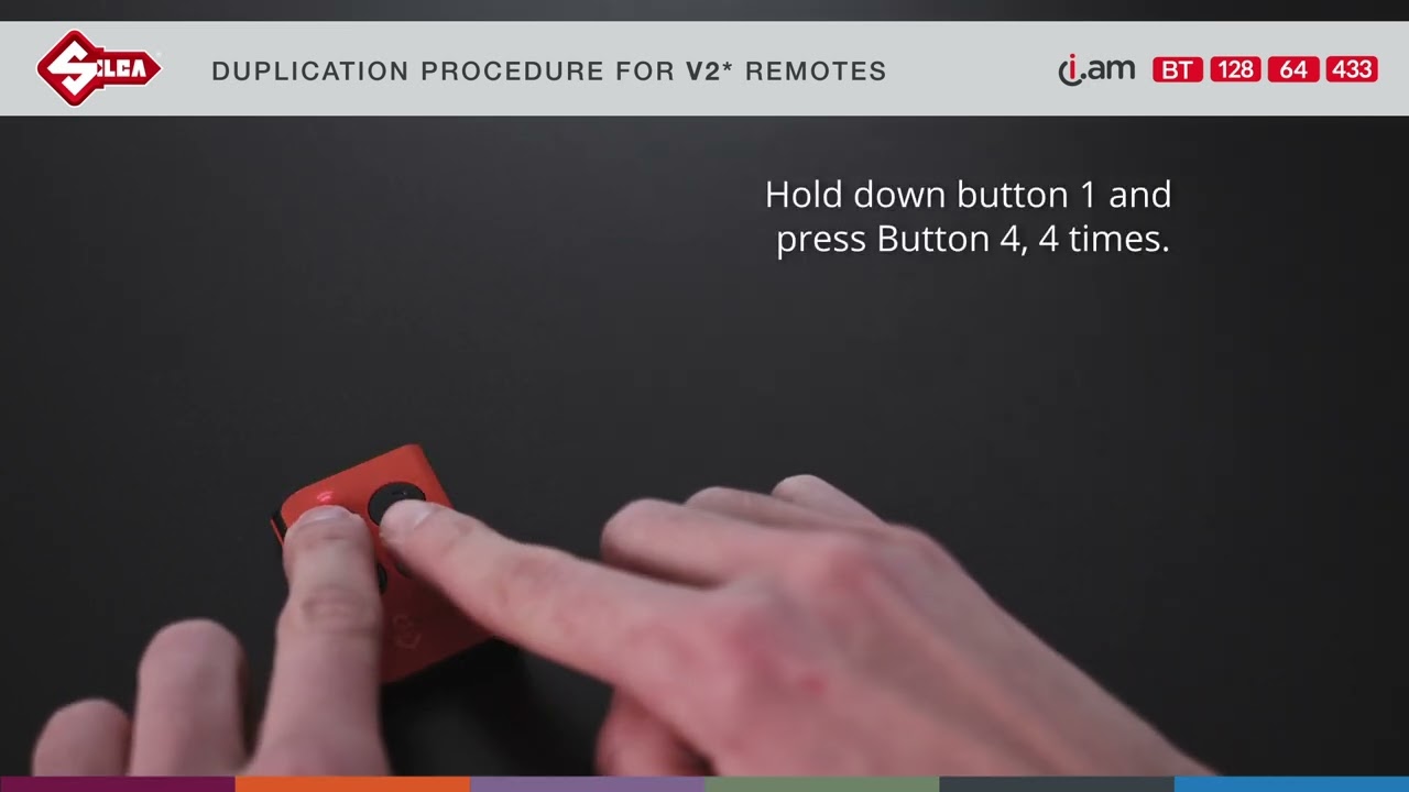 How  to program  V2* type residential remotes with Silca i.am