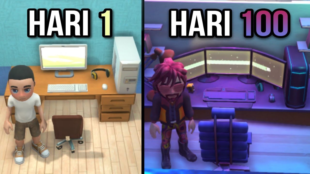Aku Menghabiskan 100 Hari Menjadi Youtuber Terkenal di YouTubers Life