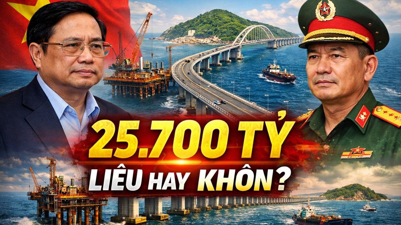 🔴 CẦU VƯỢT BIỂN HÒN KHOAI 25 700 TỶ ĐẠI CÔNG TRÌNH THAY ĐỔI VẬN MỆNH CỰC NAM HAY CANH BẠC HẠ TẦNG M
