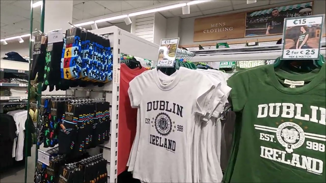 A walk in the CARROLLS Irish gift shop IRELAND DULIN