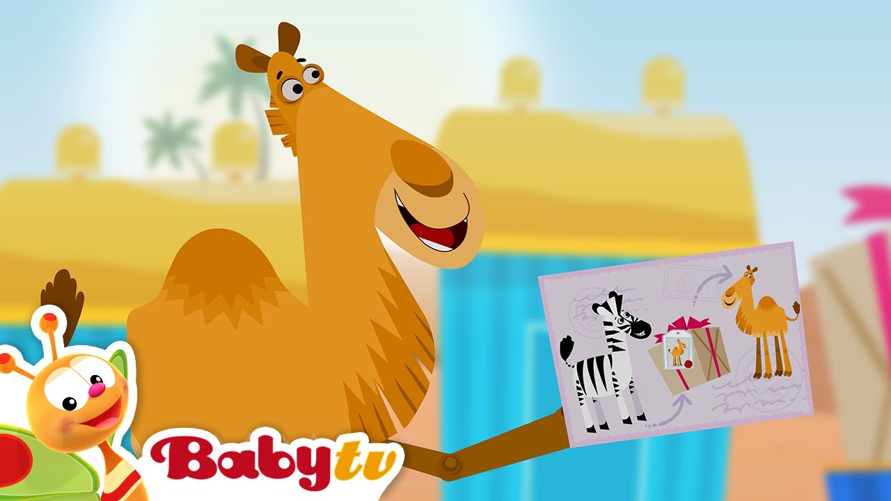 Le Train Postal Livre à Kenny le Chameau 🐪 | Animaux | BabyTV