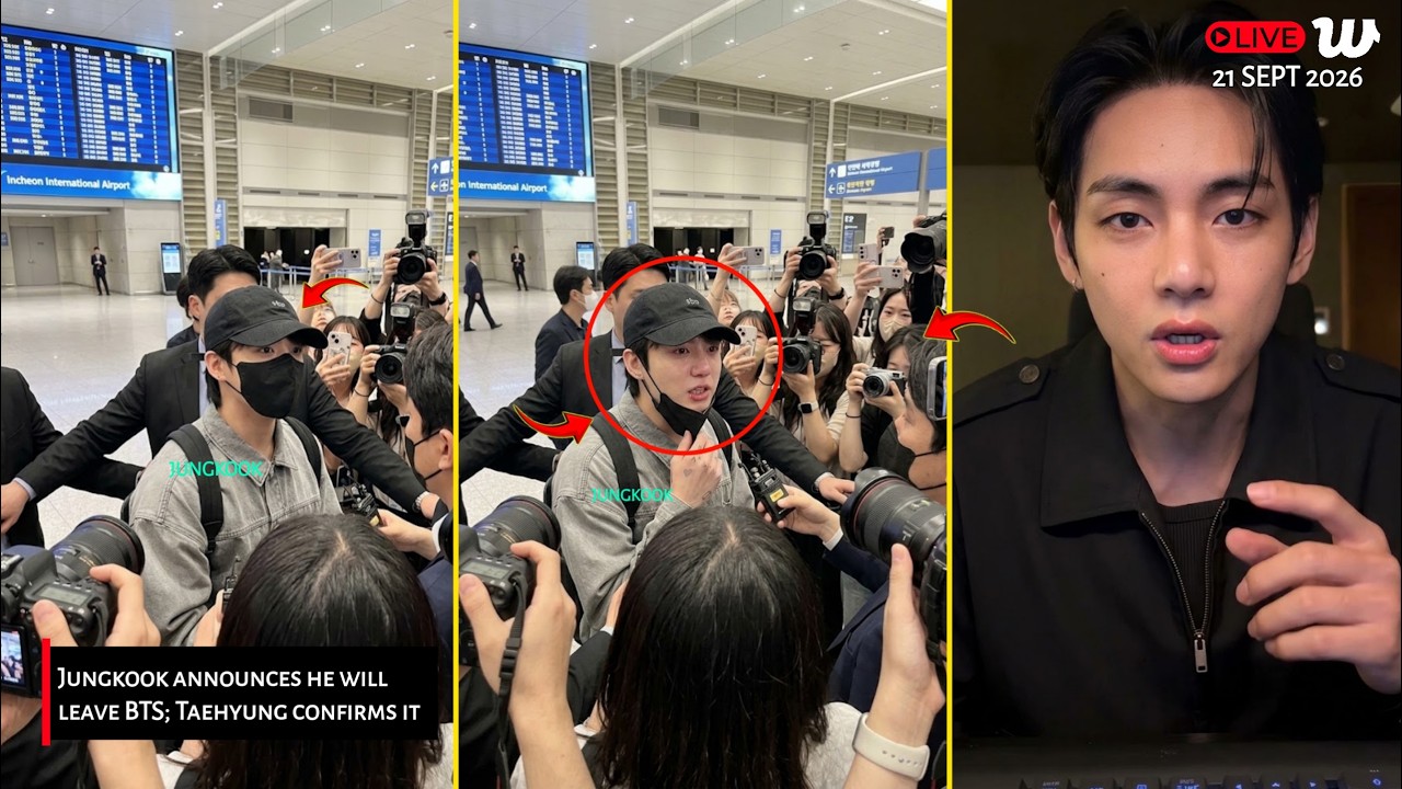 ШОК‼️ Чонгук из BTS признается, что покидает группу😱 (в аэропорту) &mdash; Тэхён делает заявление😭
