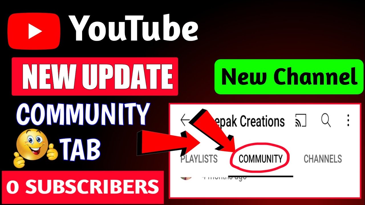 New update Community tab 0 Subscriber par  | Community tab new update youtube 2021 #youtubeshorts