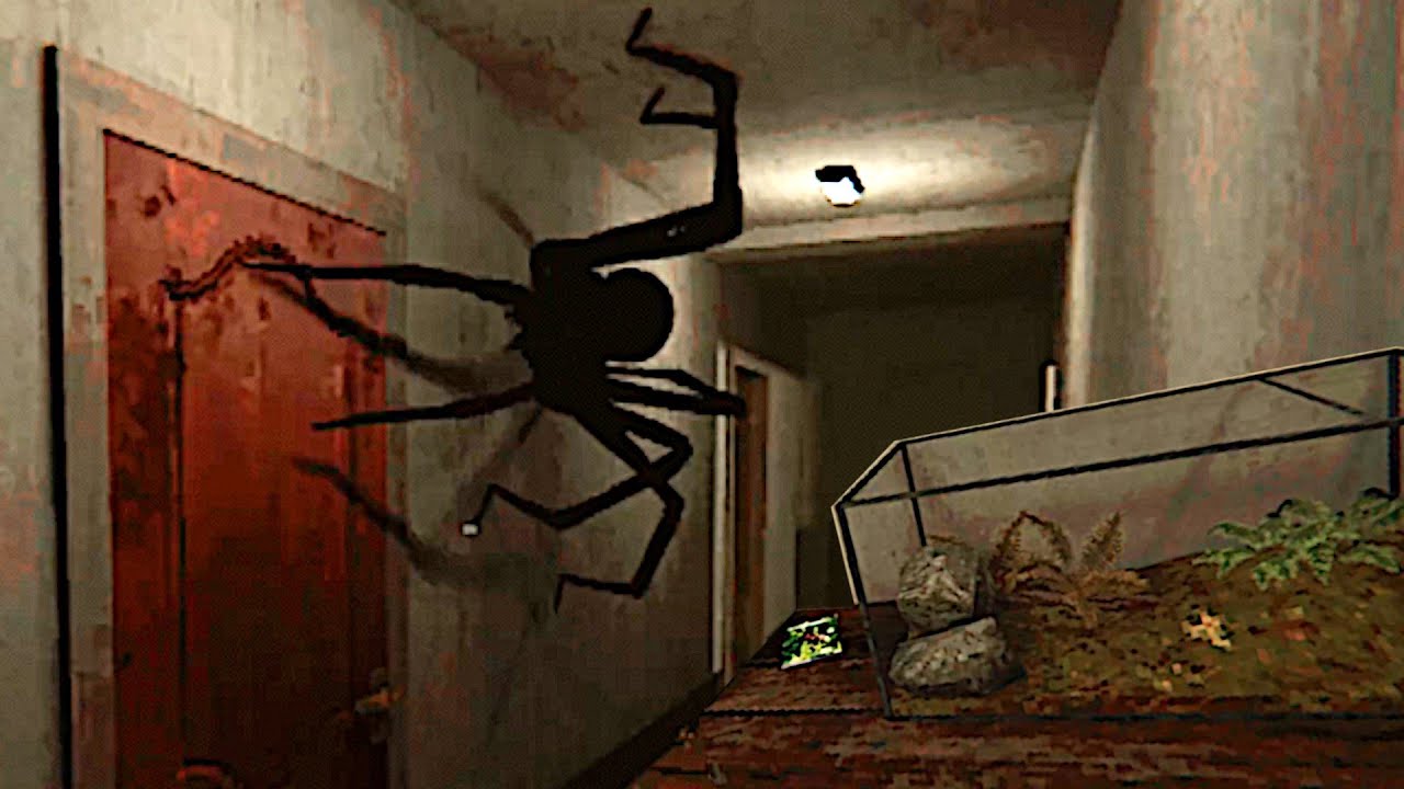 Horror Game Where You Take Care Of Giant Pet Spiders who love you in a carnivorous way - LURKING