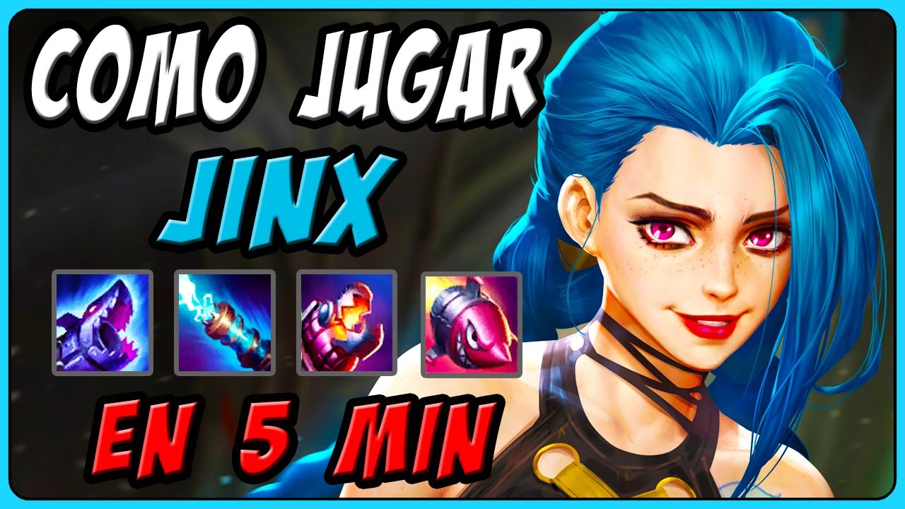 💥 &iexcl;GU&Iacute;A de JINX! (s15) ► C&oacute;mo Jugar JINX ADC en 5 MINUTOS [Combos, Runas, Habilidades, Objetos]