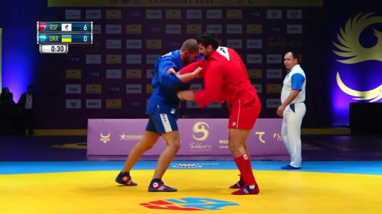 Final Sport Sambo 98+ Kg Men, OSIPENKO Artem (RSF) VS MOISIEIEV Alieksiei (UKR)