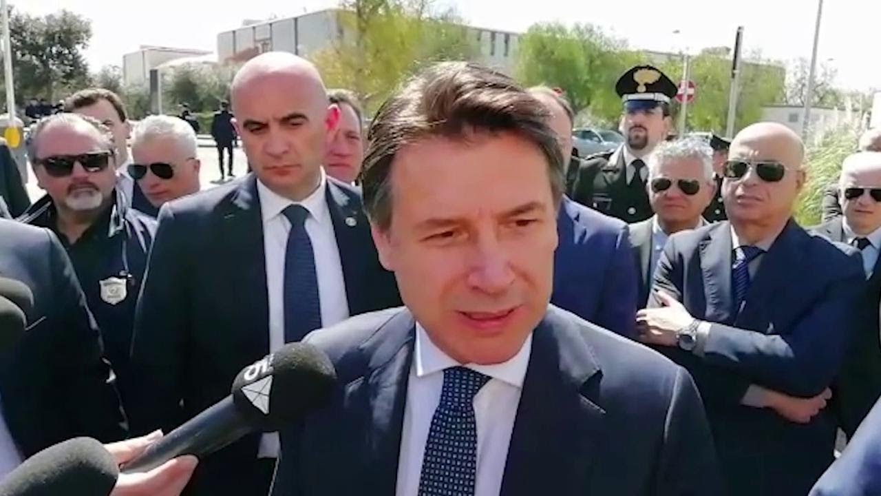 Lecce, il premier Conte: 