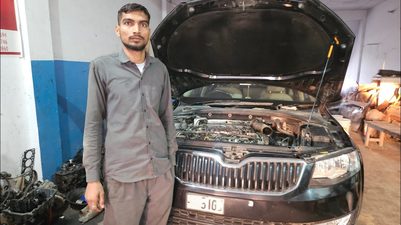 Skoda Superb coolant leakage problem#trending #automobile #superb #skodaoctavia2020 