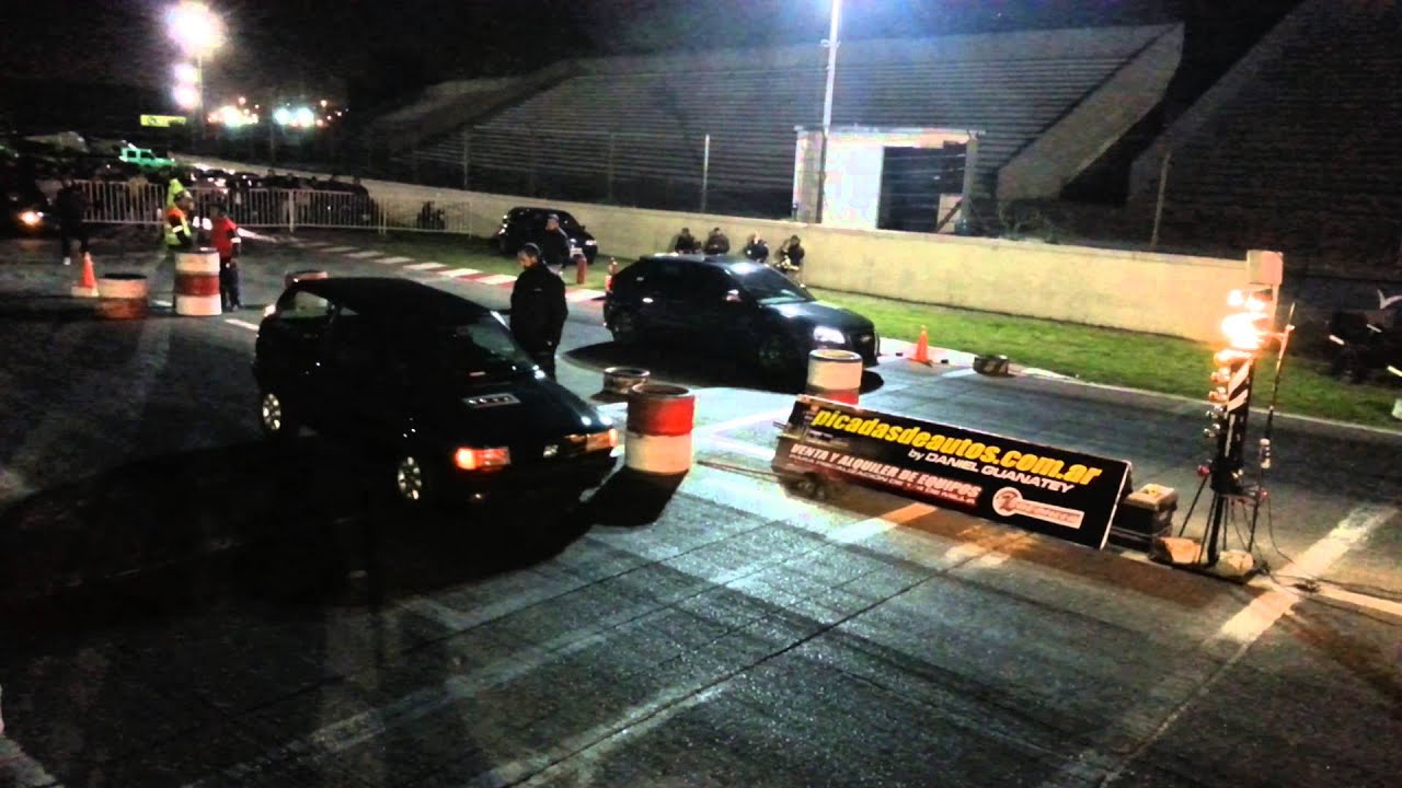 ENFIERRADOS.COM - Picadas en autódromo galvez - 1/4 DE MILLA / FIAT UNO / AUDI