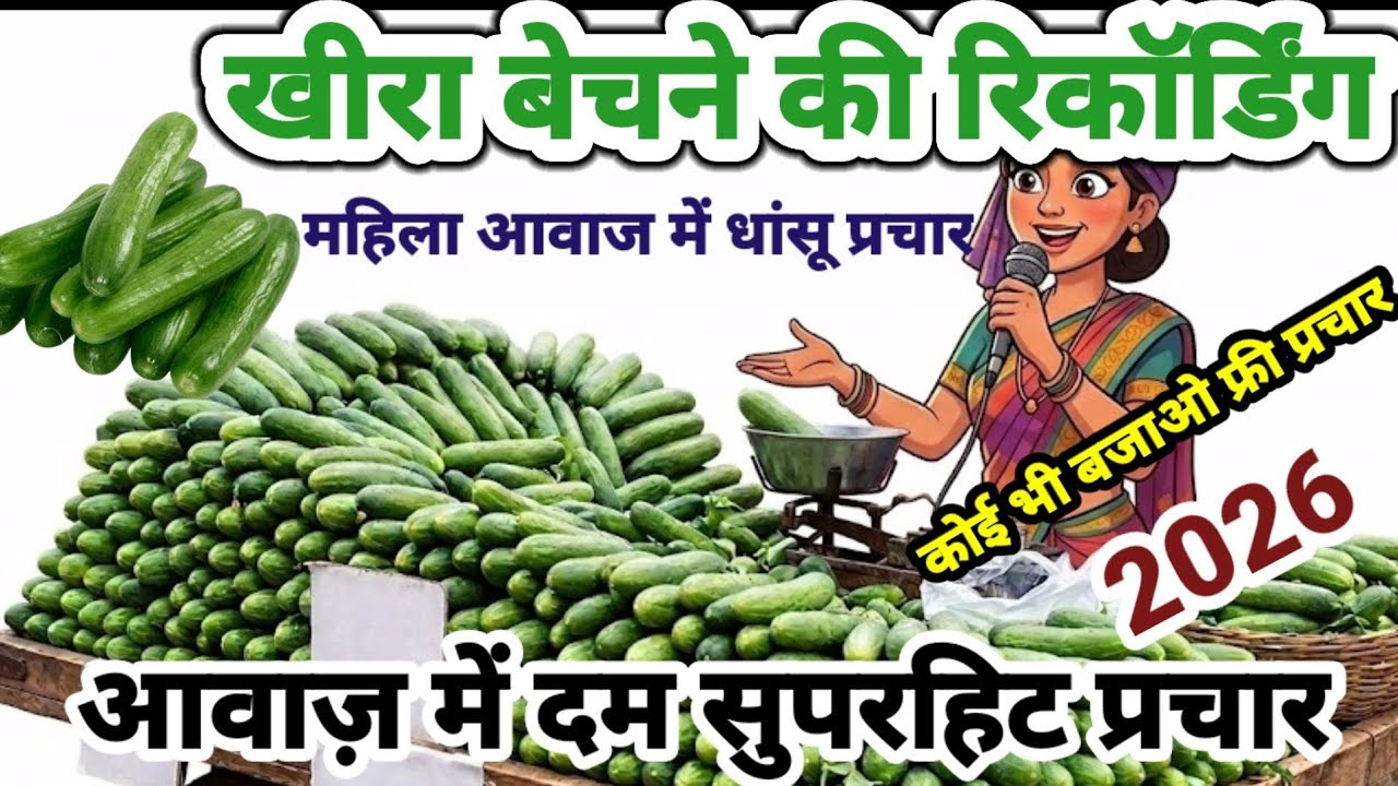 #kheera prachar | खीरा बेचने का नया प्रचार लेडीज आवाज में धमाकेदार रिकॉर्डिंग | Kheera Prachar 2026