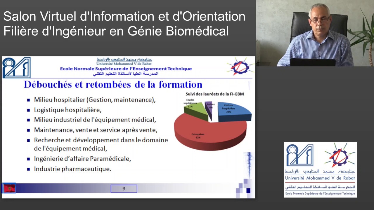 Présentation de la filière d’ingénieur en Génie Biomédical GBM - ENSET-Rabat