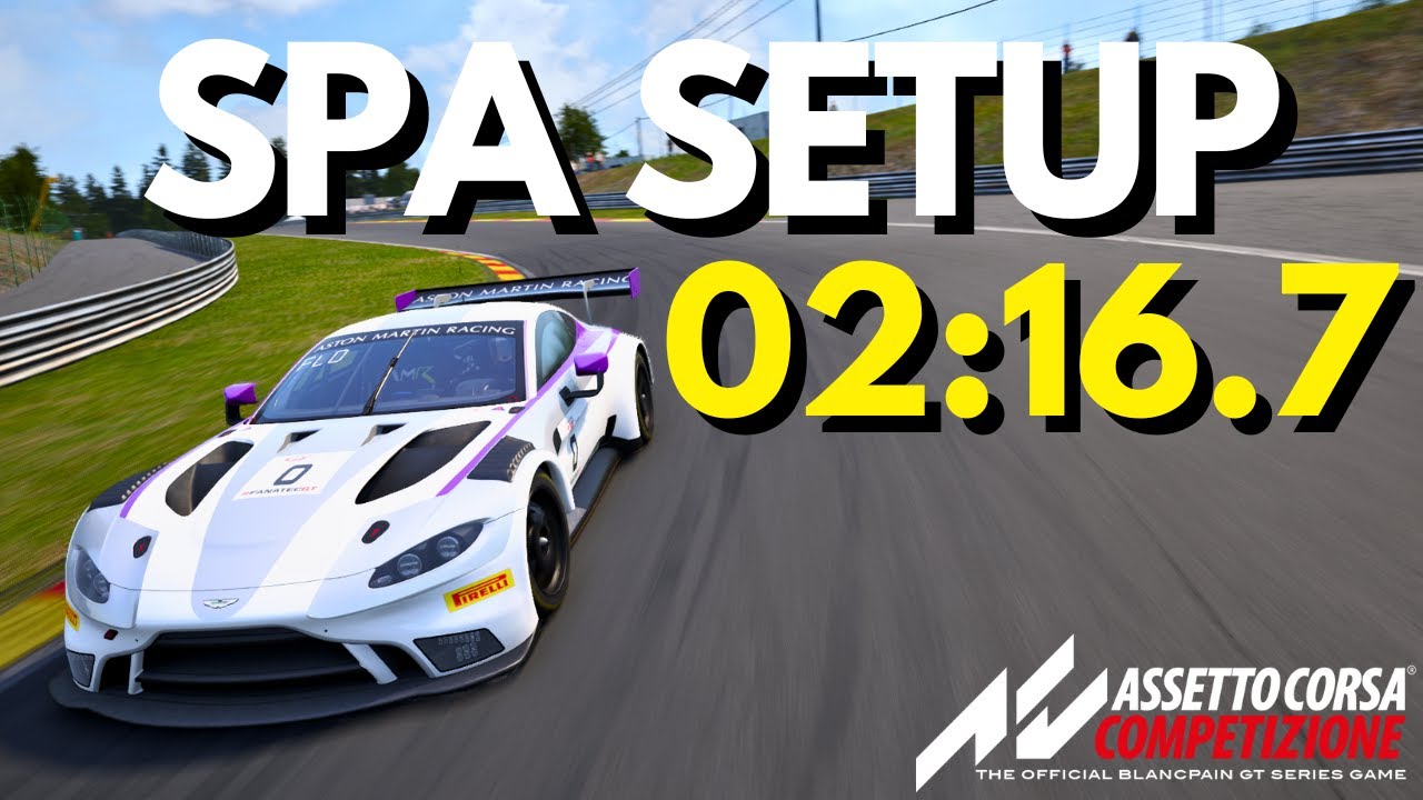 ACC SPA-FRANCORCHAMPS - Aston Martin V8 Vantage GT3 - Hotlap & FREE Setup - 2:16.735