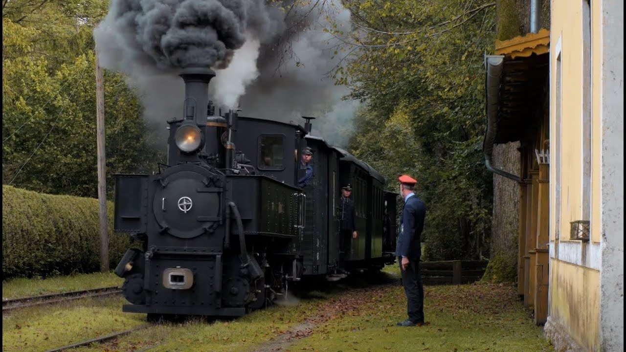 Dampf auf der Steyrtalbahn (Oktober 2020). Steamtrain in Austria 2020.