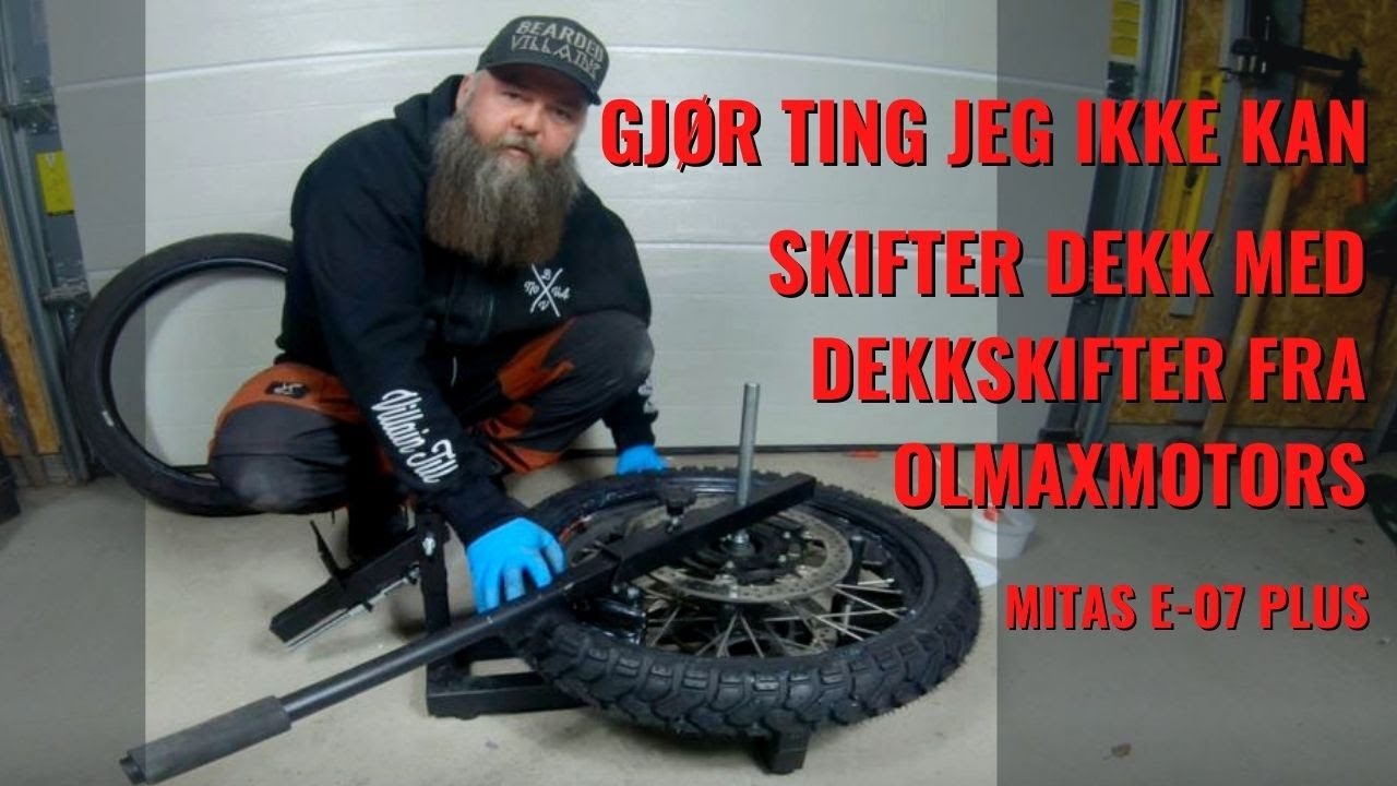Gj&oslash;r Ting Jeg Ikke Kan - Skifter Dekk P&aring; KTM'n Med Verkt&oslash;y Fra Olmaxmotors! Mitas E-07 Plus.