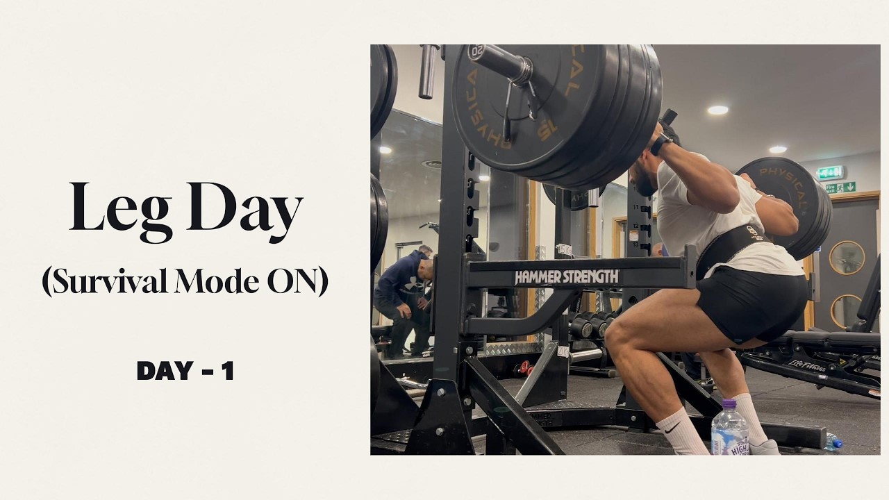 Day 1 - Leg Day : Survival Mode ON !